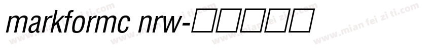 markformc nrw字体转换